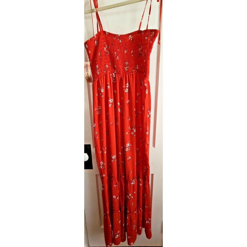 NWT INSPRIED HEARTS Romper spaghetti strap smocked bodice wide tiered legs Sz XL
